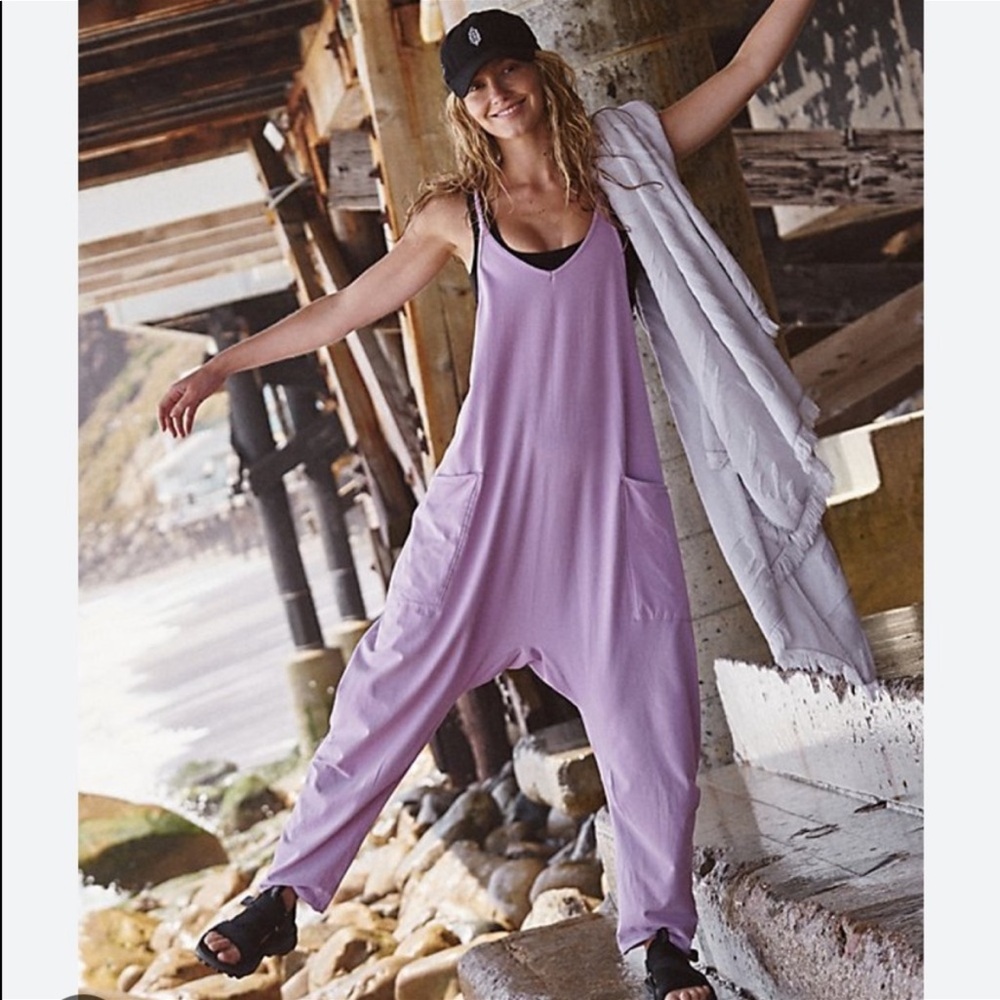 Free People Hot Shot Onesie Lilac Luster